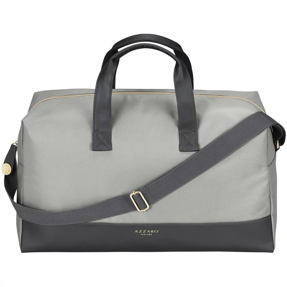 NWT Azzaro Leather Trim Weekender Duffle Bag